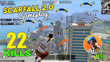 22 KILLS 🥶 SCARFALL 2.0 FULL RUSH INTENSE GAMEPLAY | SOLO vs SQUAD MUMBAI MAP GAMEPLAY - IFS JEET