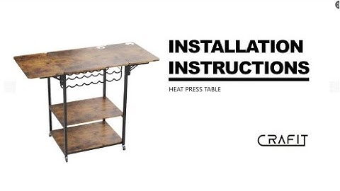 Assembly Instruction of Crafit PressPal Cart-Brown