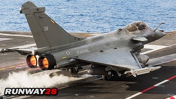 Rafale Marine Catapult Launch, Aircraft Carrier Charles de Gaulle