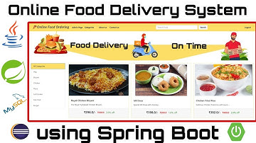 Online Food Delivery Project in Spring Boot | Spring MVC | Java | JSP | MySQL | Spring Boot Project
