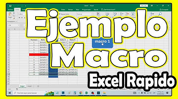 Qué es una macro en Excel ejemplo paso a paso en Menos de 1 Minuto - comoconfigurar