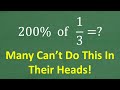 Mental Math and Percentages Quiz