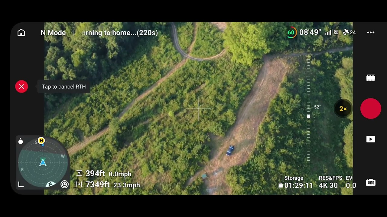 4 mile flight from Big Flat AOG flying north over the National Forest. DJI Mini 4k