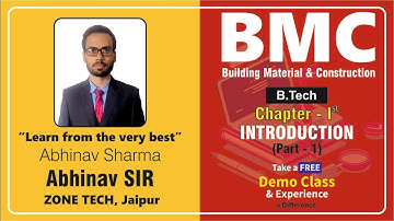 Chapter-1 BMC  ( Cement ) Part-1 || CIVIL (B.Tech) By Abhinav sir for SSC-JE & STATE-JE