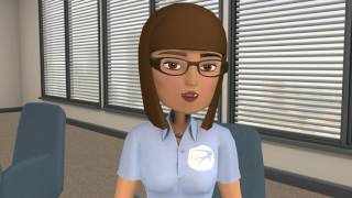 Example of 3D avatar eLearning video