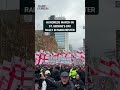 Hundreds of Britain First supporters gathered in Manchester to march for St. George’s Day 🏴󠁧󠁢󠁥󠁮󠁧󠁿