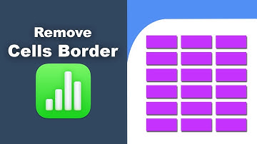 How to remove the cell border in Apple Numbers (Spreadsheet) on Mac