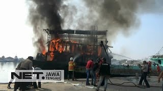 Hendak Memperbaiki Mesin Pendingin Ikan di Dalam Kapal, Kapal ini Justru Terbakar Ludes - NET JATENG