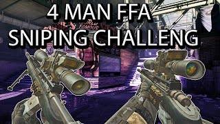 4 Man FFA Sniping Challenge-USR Sniper!-(Call Of Duty Ghost)