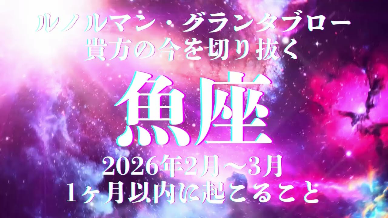 凄すぎます【魚座】変化の時 的中率抜群 スーパードライ 超辛口鑑定 ルノルマンカード・グランタブローで深堀りします 36枚展開 未来が丸見え 爆進するのみ