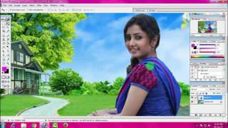 how to change background adobe photoshop 7.0 in hindi