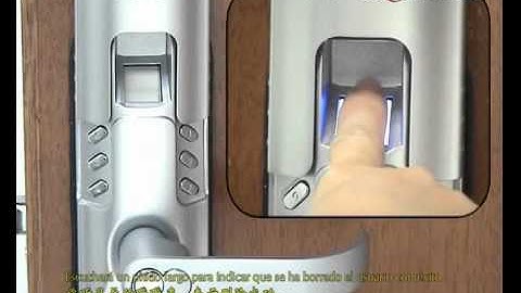 Keylock 6600A_09-Deletion Fingerprint Only.mp4
