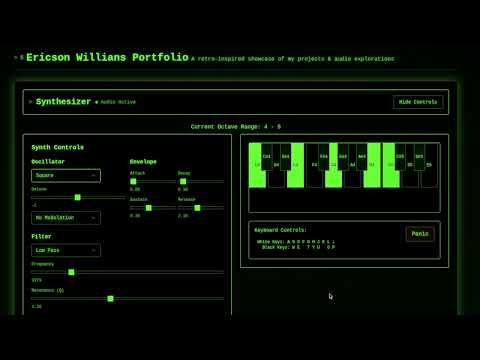 I've built my own synthesizer using Tone.js and React