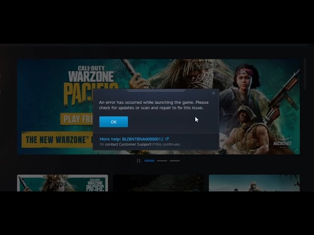 How to fix Warzone Pacific / Vanguard not updating error message on Battle. net 