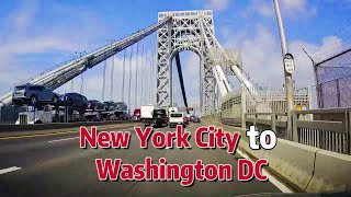 Driving from New York City  (Upper Manhattan ) to  Washington DC (downtown) , USA road trip 
