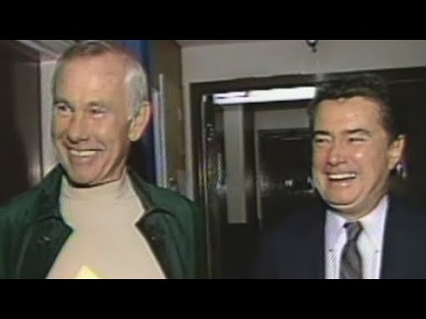 Regis Philbin visits Johnny Carson at NBC Burbank 1984 (unedited)