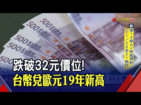   台幣兌日圓改寫23年紀錄 兌歐元逾19年新高拉動換匯量爆發 非凡財經新聞 20211118