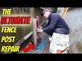 Install a Concrete Fence Spur | The ULTIMATE Fence Post Repair