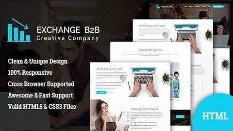 Exchange B2B || Creative Corporate Bootstrap Template | Themeforest Website Templates and Themes