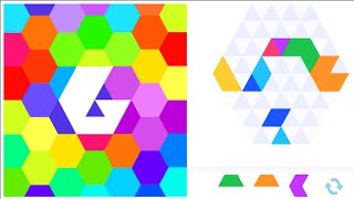 COLOR 6 | Creating Hexagons | iOS / Android Game (New Game #20) screenshot 3