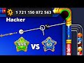 لفل 999 ضد لفل 60 هكر كوينز 1720000000000 بلياردو 8 Ball Pool