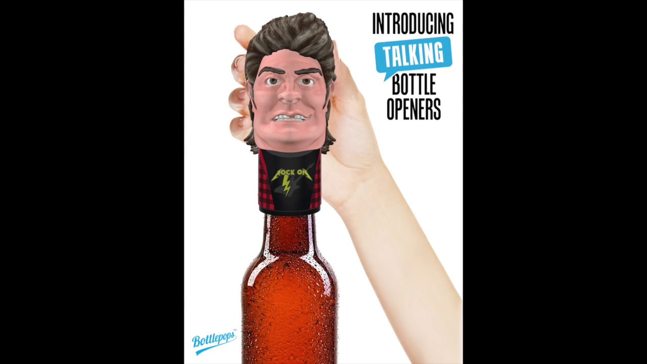 Wazza Bogan Talking Bottle Opener from Bottlepops - YouTube