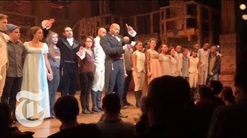 "Hamilton" Cast Deliver Message to Mike Pence | The New York Times