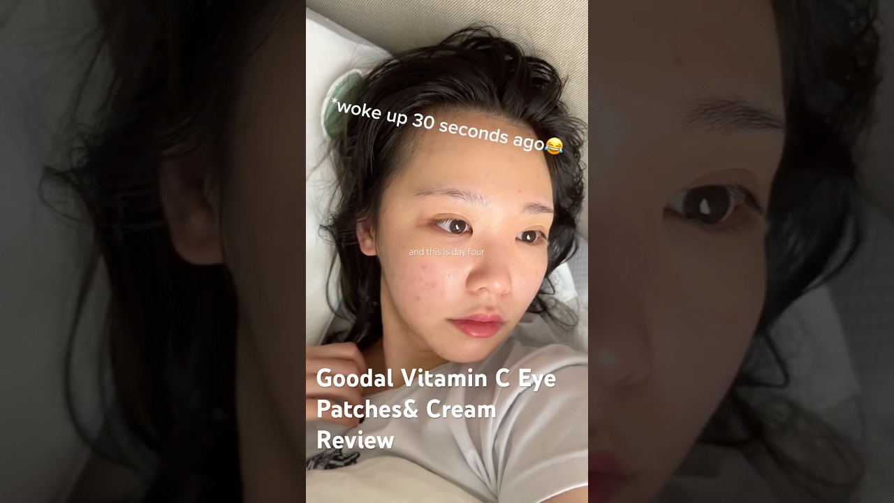 What happens if you fill Vitamin C to your eye bags for 4 days?  #goodal #skincare #kbeauty #shorts