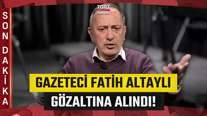 #SONDAKİKA | Gazeteci Fatih Altaylı Gözaltına Alındı: İşte Gerekçesi - TGRT Haber
