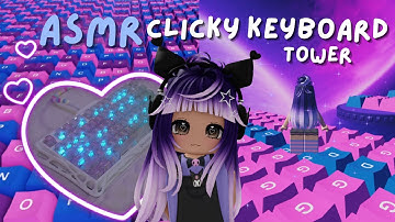 Roblox ASMR 💜 Clicky Keyboard ASMR Tower | Handcam