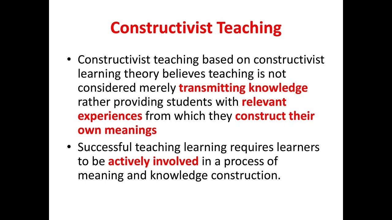 Constructivist approach in science education by Dr. Amirita Katyayani