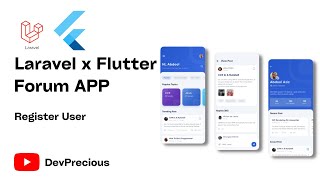 How To Build A Forum App With Laravel and Flutter - Register User screenshot 5
