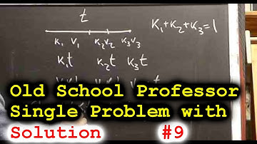 9. Mechanics, Kinematics. Average speed, weighted averages. 220009 Physics tutor