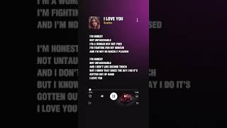 Sofie  I Love You  80s Euro Pop Ballad S shorts love