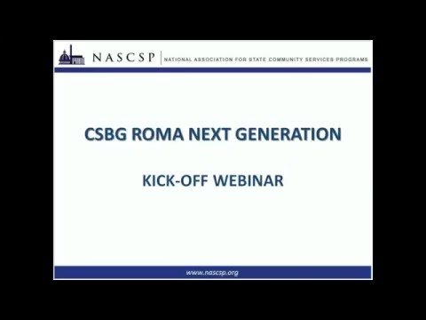 Kick-Off to the ROMA Next Generation Initial Comment Period - video from NASCS