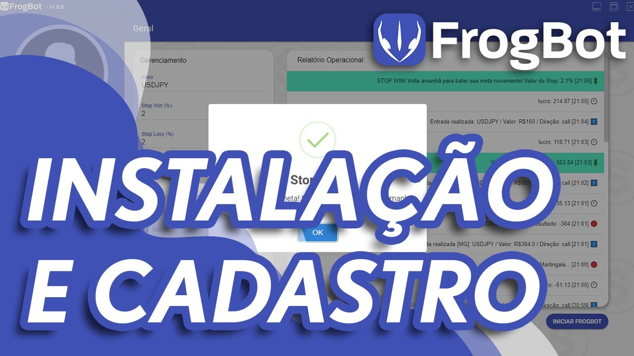 [ FROGBOT ] INSTALAÇÃO E CADASTRO 💳🤑💹 - YouTube