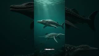 समुद्र के प्राचीन दानव Mosasaurus और Plesiosaurus #facts #viral #reels #nature #dinosaurs