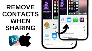 How to Remove Suggested Contacts When Sharing on iPhone - iOS 18