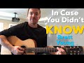 In Case You Didn't Know | Brett Young | Beginner Guitar Lesson