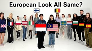 2 Asian Guessing 12 European&#39;s Nationality! European Look all same?