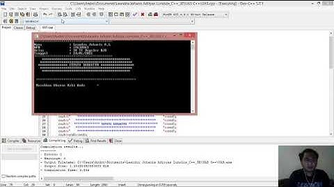 Tugas UAS Pemrograman Terstruktur C++ oleh Leandro Johanis Adityas Lumolos (19630963)