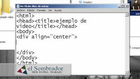 Insertar video a una pagina web con html