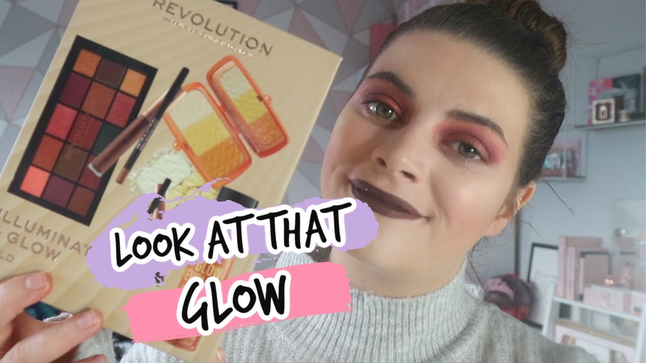 REVOLUTION CHRISTMAS GIFT SET 2020 ILLUMINATE AND GLOW SET! UNBOXING
