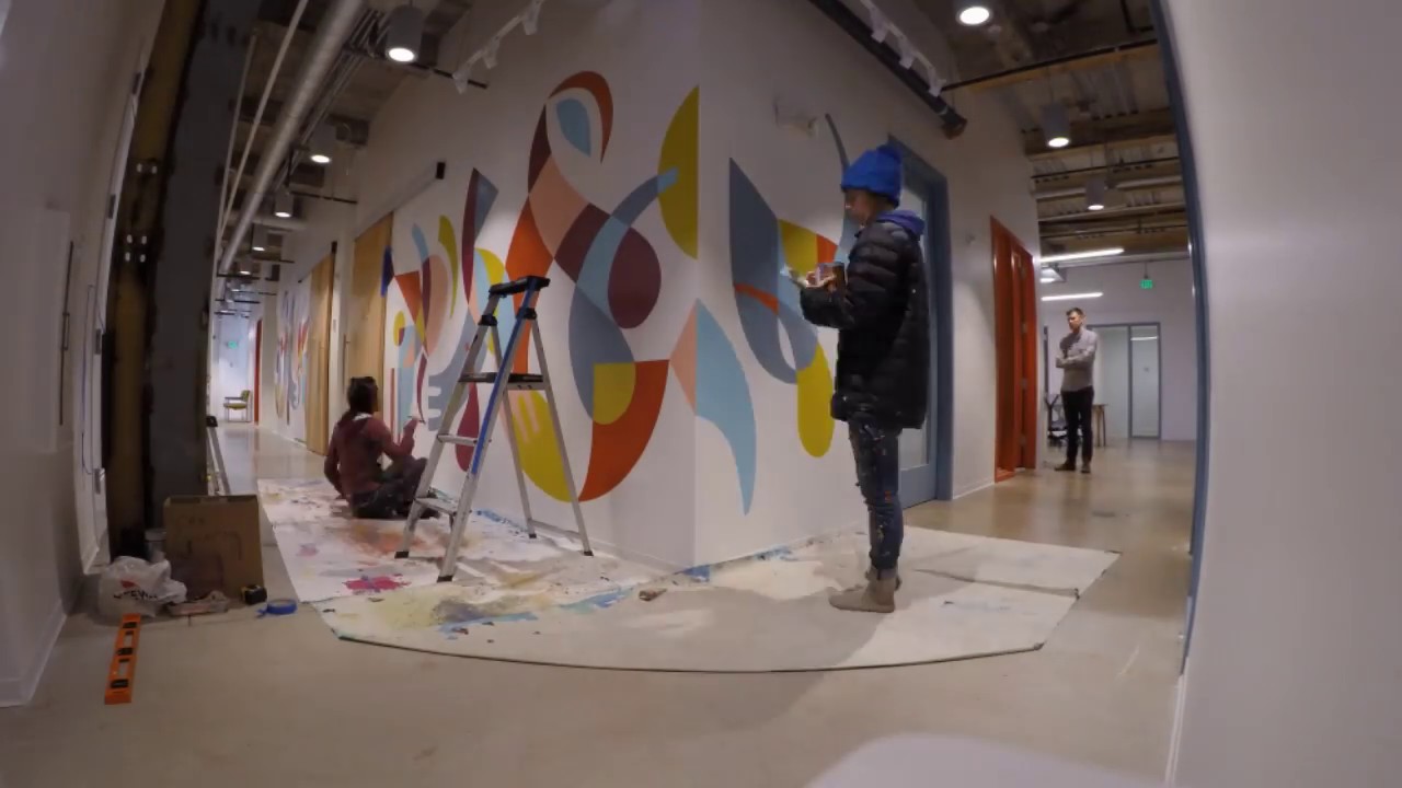 Impact Hub Baltimore Mural Time Lapse YouTube