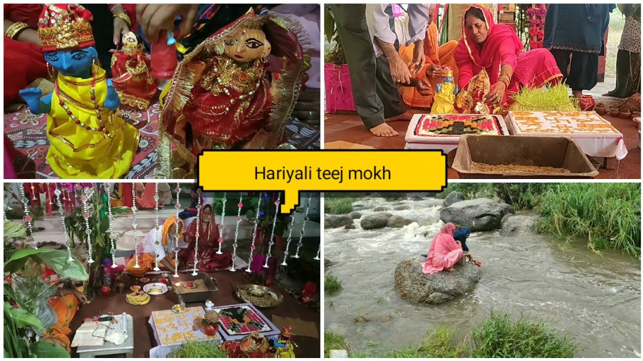 hariyali teej ka mokh, himachali riti riwaz big festival of himachal ...