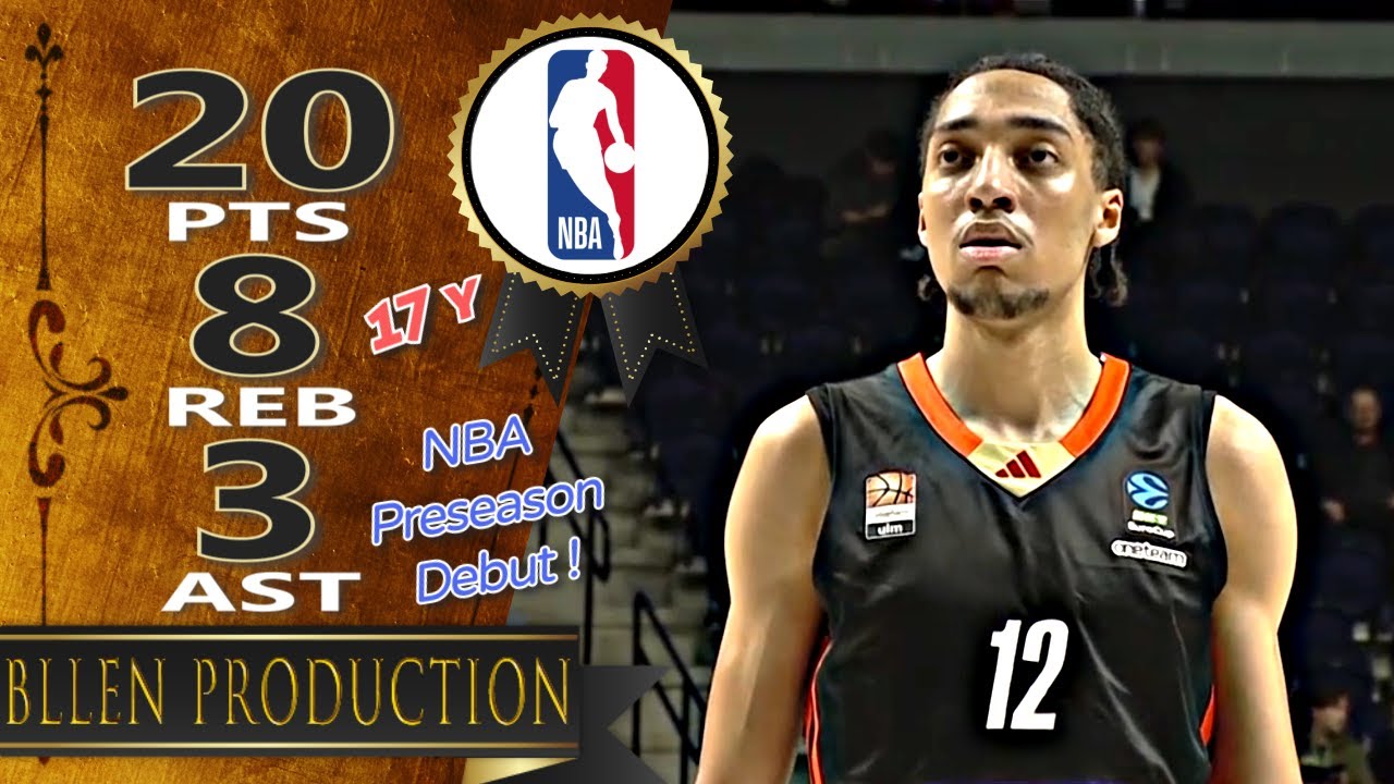 Noa Essengue ('06) NBA Preseason Debut!－20 Pts Highlights｜ratiopharm ...
