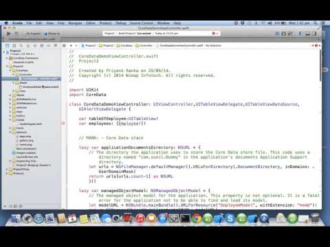 iOS Swift creating coredata | Nimap Infotech - Tutorial 99