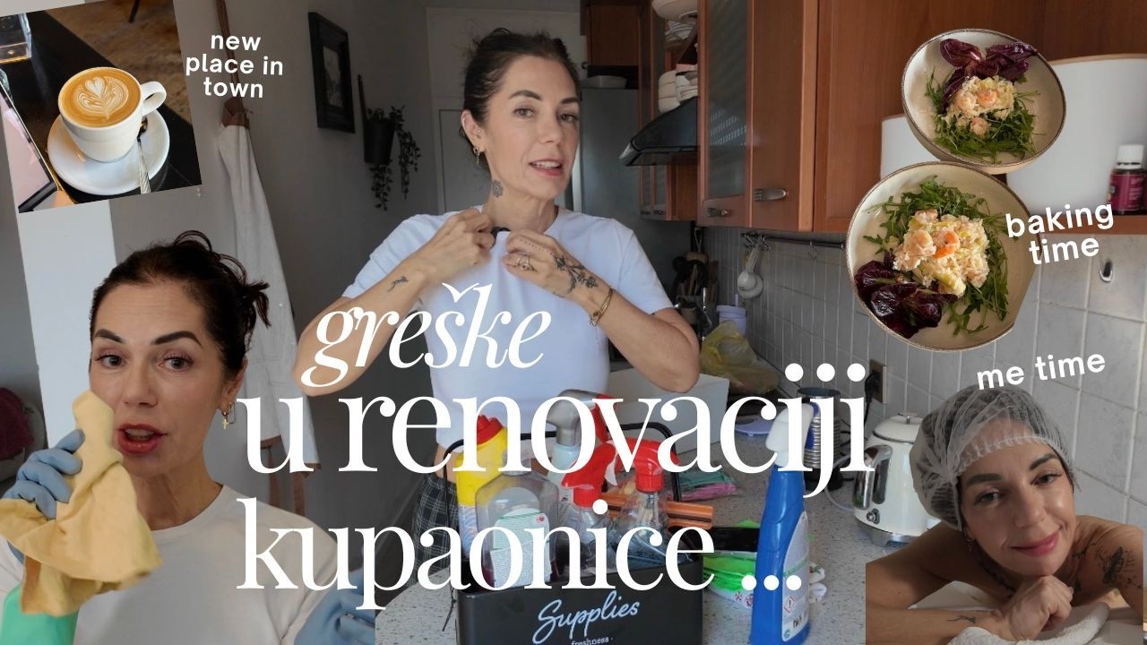 WEEKLY VLOG/ Kuhamo rižoto s kozicama, generalka kupaonice, novo IT mjesto u gradu