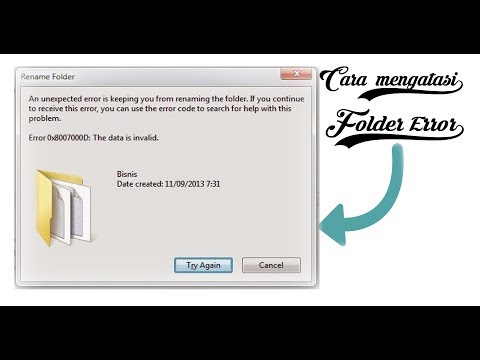 Video: Mengapa Anda Tidak Dapat Memberi Nama Folder Atau File Di Windows Con
