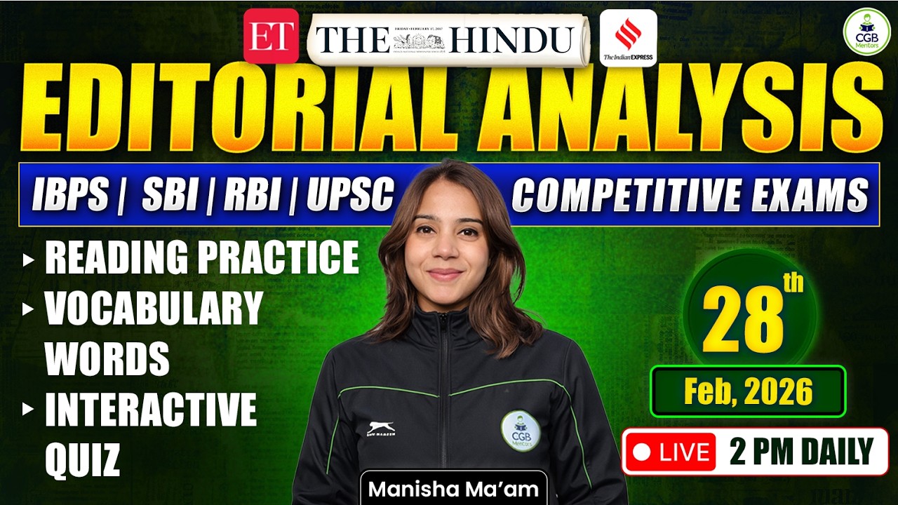 Daily Editorial Analysis | 28th Feb 2026 |The Hindu Editorial Analysis |The Indian Express Editorial